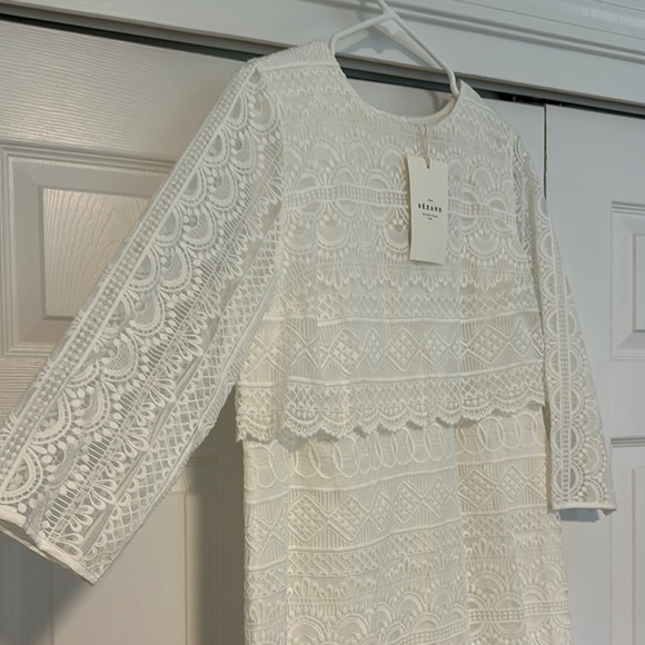 Sezane Leane Dress Écru - size 40 EU (US 8) - Picture 5 of 9